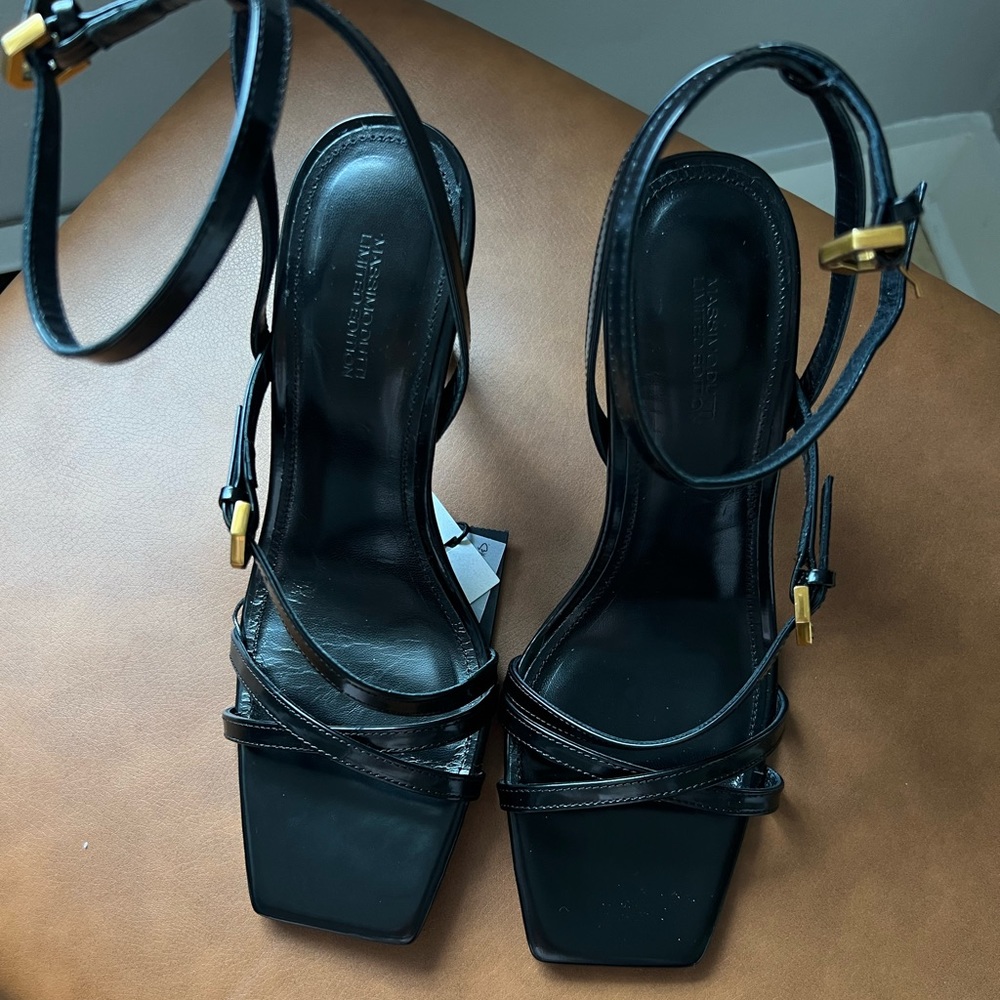 NWT🏷️Massimo Dutti leather heels - Picture 5 of 9